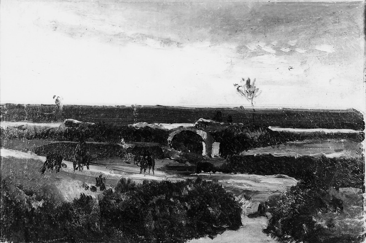 Paesaggio nei pressi di Avellino - Museo Civico, Palazzo d'Avalos, Vasto, (CH)